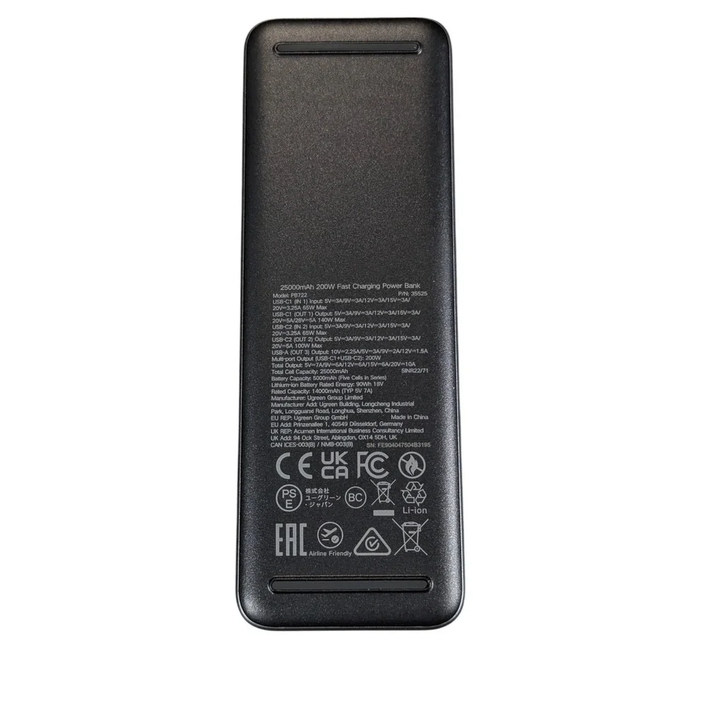 Pp3O UGREEN 200W Nexode 25000mAh Smart Power Bank PD3.1 FastCharge,‎ Open Box
